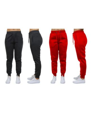 Women's Loose Fit Fleece Jogger Sweatpants, Pack of 2