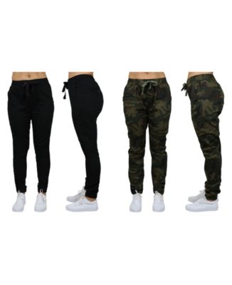 Women's Basic Stretch Twill Joggers, Pack of 2