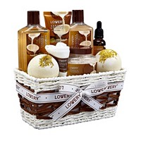 Lovery 9 Piece Vanilla Coconut Home Spa Body Care Gift Set