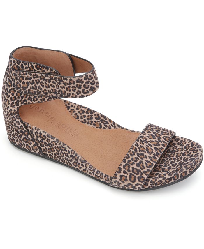 Gentle souls judith leather wedge slides online