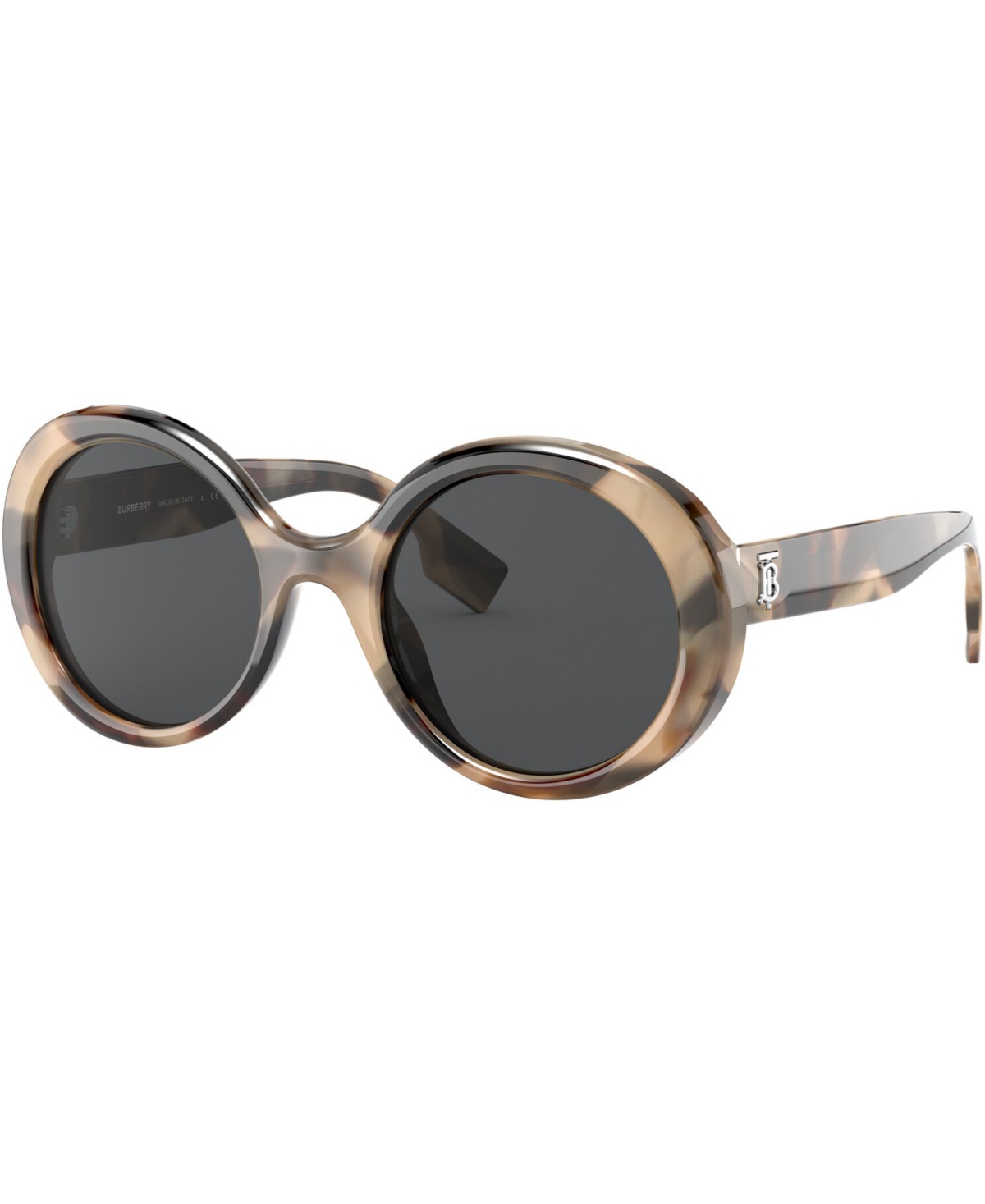 Burberry Sunglasses, 0be4314 In Spotted Horn,grey
