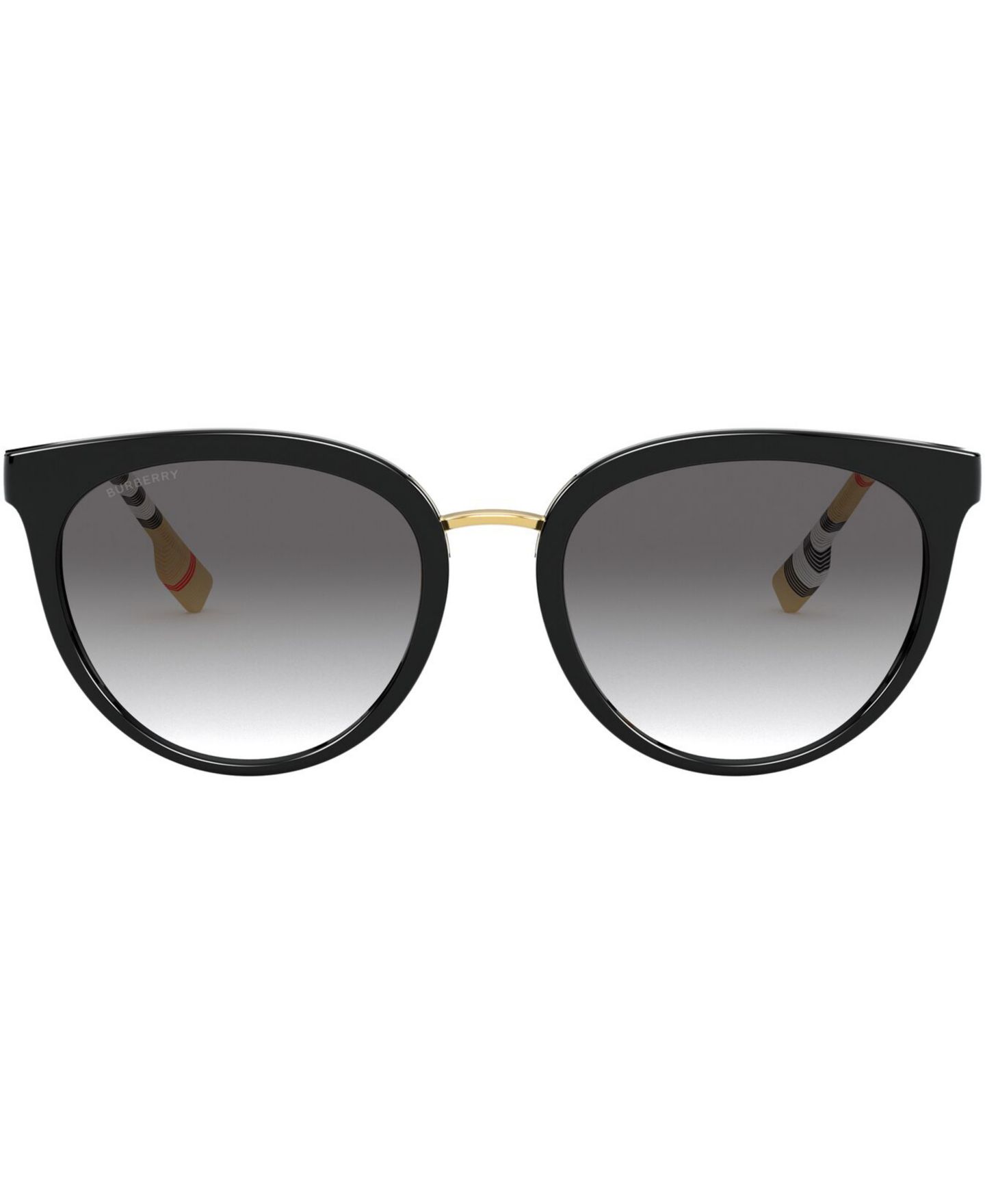 Женские солнцезащитные очки Burberry Sunglasses, 0BE4316, цвет: Чёрный / Серый градиентный — фото 2
