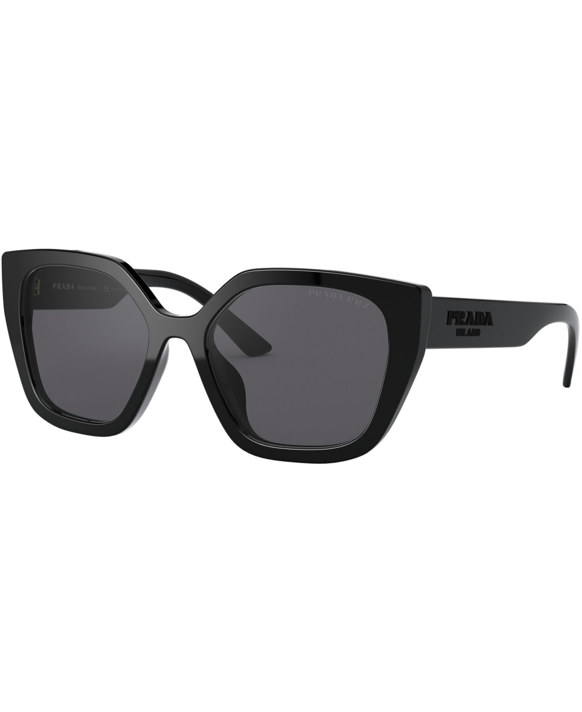Prada Women's Polarized Sunglasses, Pr 24xs In Black,polar Grey