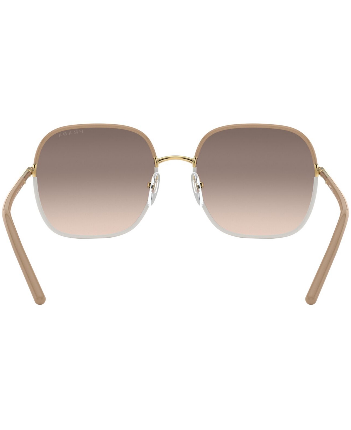 Shop Prada Sunglasses, 0pr 67xs In Pale Gold,black,grey Gradient