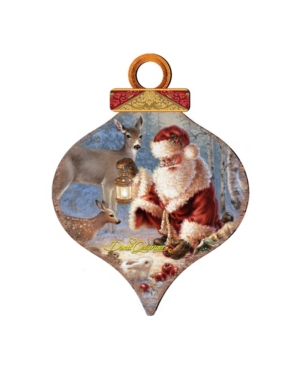 Designocracy By Dona Gelsinger Abundance Of Joy Ornament And Drop Ornament, Set Of 2 Each In Multi