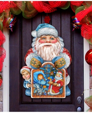 Designocracy Christmas Night Door Hanger In Multi