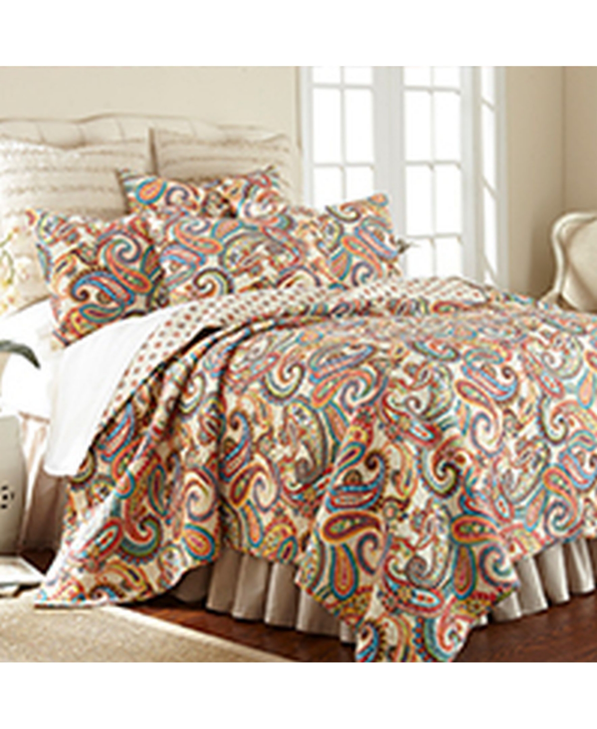 Levtex Alyssa Paisley Reversible -Pc. Quilt Set