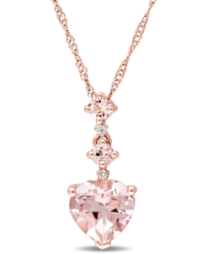 image of Morganite (1-1/4 ct. t.w.) & Diamond Accent Tiered Heart 17