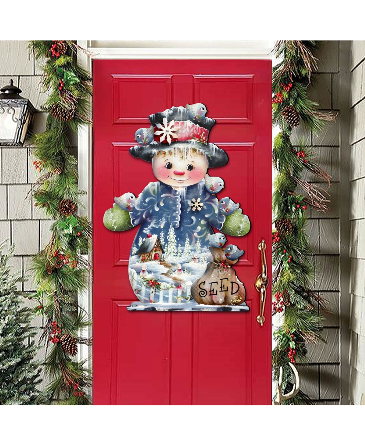 Blue Seed Freezing Friends Oversized Garden Decoration by Jamie Mills Price - Multi