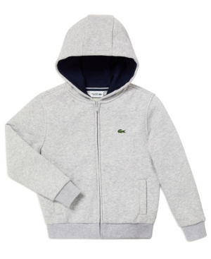 image of Little Boys Sport Long Sleeve Full-Zip Fleece Hoodie