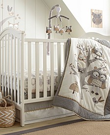 Baby Night Owl Crib Bedding Set of 5