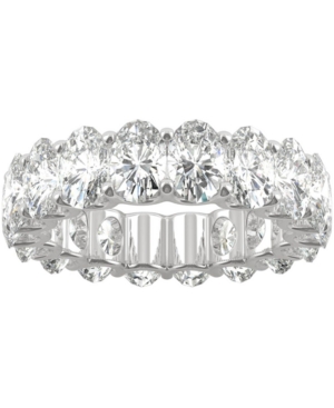 image of Charles & Colvard Moissanite Oval Eternity Band (9 ct. t.w. Dew) in 14k White Gold