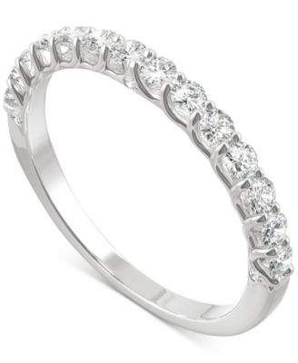 Charles & Colvard - Moissanite Wedding Band (3/8 ct. t.w. DEW) in 14k White, Yellow or Rose Gold