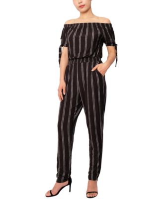 Derek heart striped jumpsuit on sale