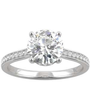 image of Charles & Colvard Moissanite Engagement Ring (1-3/4 ct. t.w. Dew) in 14k White Gold