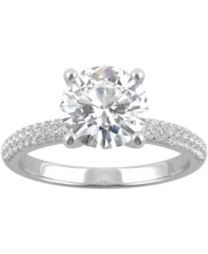 image of Charles & Colvard Moissanite Engagement Ring (2-1/4 ct. t.w. Dew) in 14k White Gold
