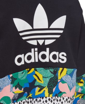 adidas women's her studio london cropped cotton hoodie