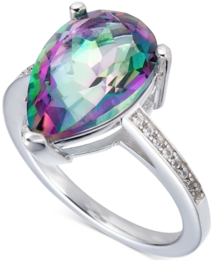 image of Mystic Topaz & White Topaz Ring in Sterling Silver