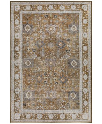 CLOSEOUT! D Style Tovia TOV04 Walnut 5' x 7'7