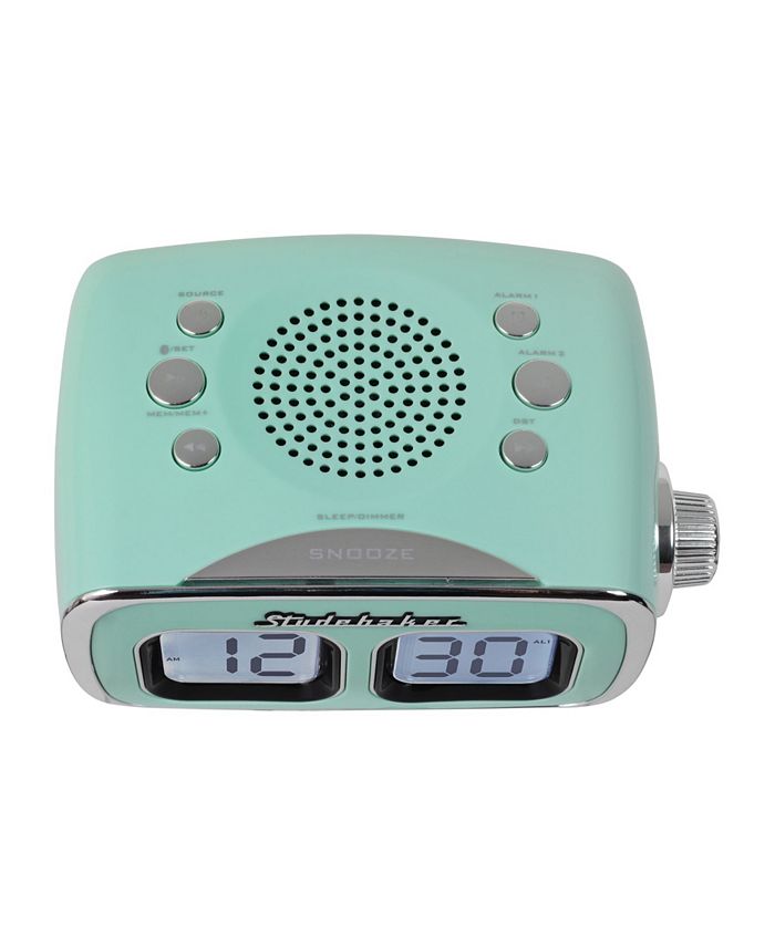 Studebaker SB3500TE Roommate Retro Digital Bluetooth AM/FM Clock Radio