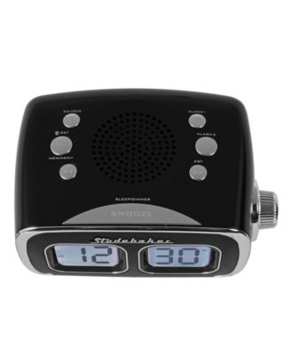 Studebaker SB3500BK Roommate Retro Digital Bluetooth AM/FM Clock Radio