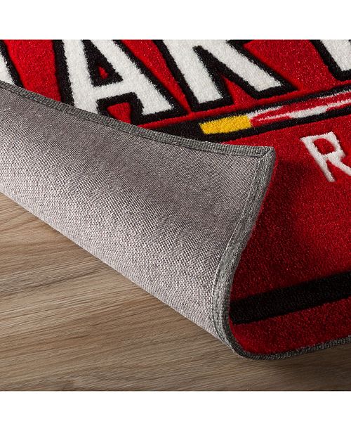 Luxury Sports Rugs Maryland Colmd Red 3'2" x 5'1" Area Rug & Reviews
