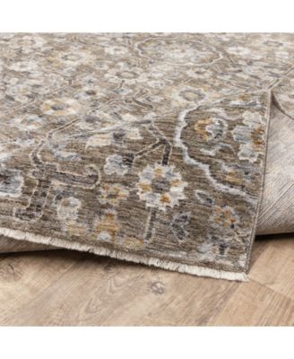 Maharaja 532D Gray and Tan 9'10" x 12'10" Area Rug