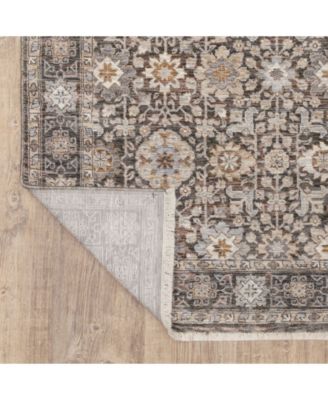 Maharaja 71W Gray and Ivory 7'10" x 10'10" Area Rug