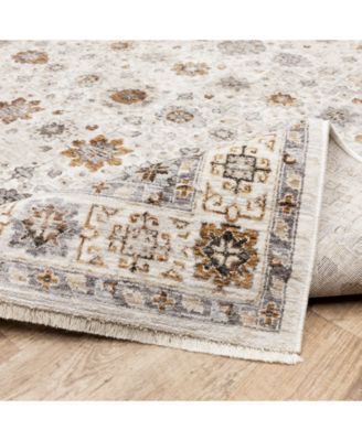 Maharaja 71W Ivory and Gold 6'7" x 9'6" Area Rug