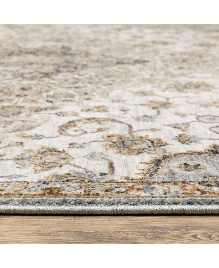 JHB Design Kumar Kum10 Ivory and Blue 7'10" x 10'10" Area Rug Macy's