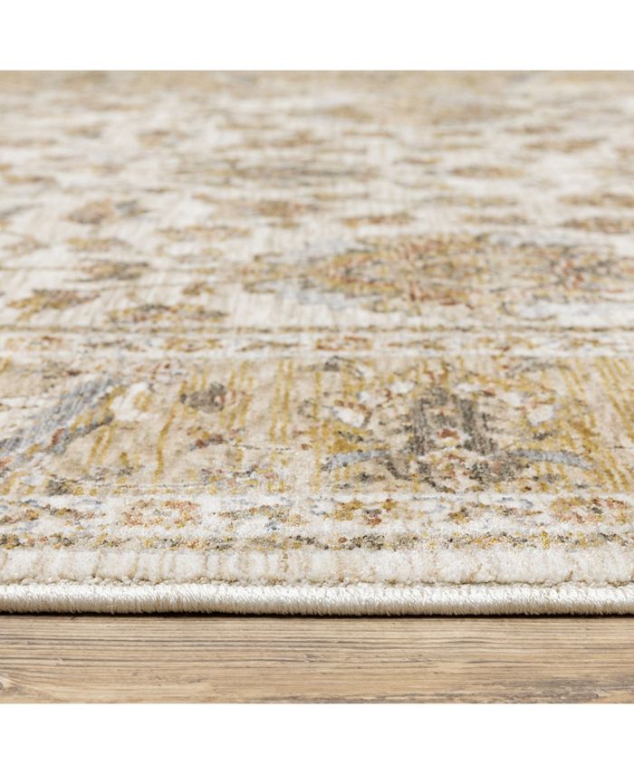 JHB Design Kumar Kum08 Ivory and Blue 2' x 3' Area Rug & Reviews Rugs