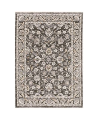 Maharaja 70E Gray and Ivory 5'3" x 7'6" Area Rug