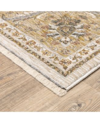 Maharaja 5091Z Ivory and Gold 2'3" x 7'6" Runner Rug
