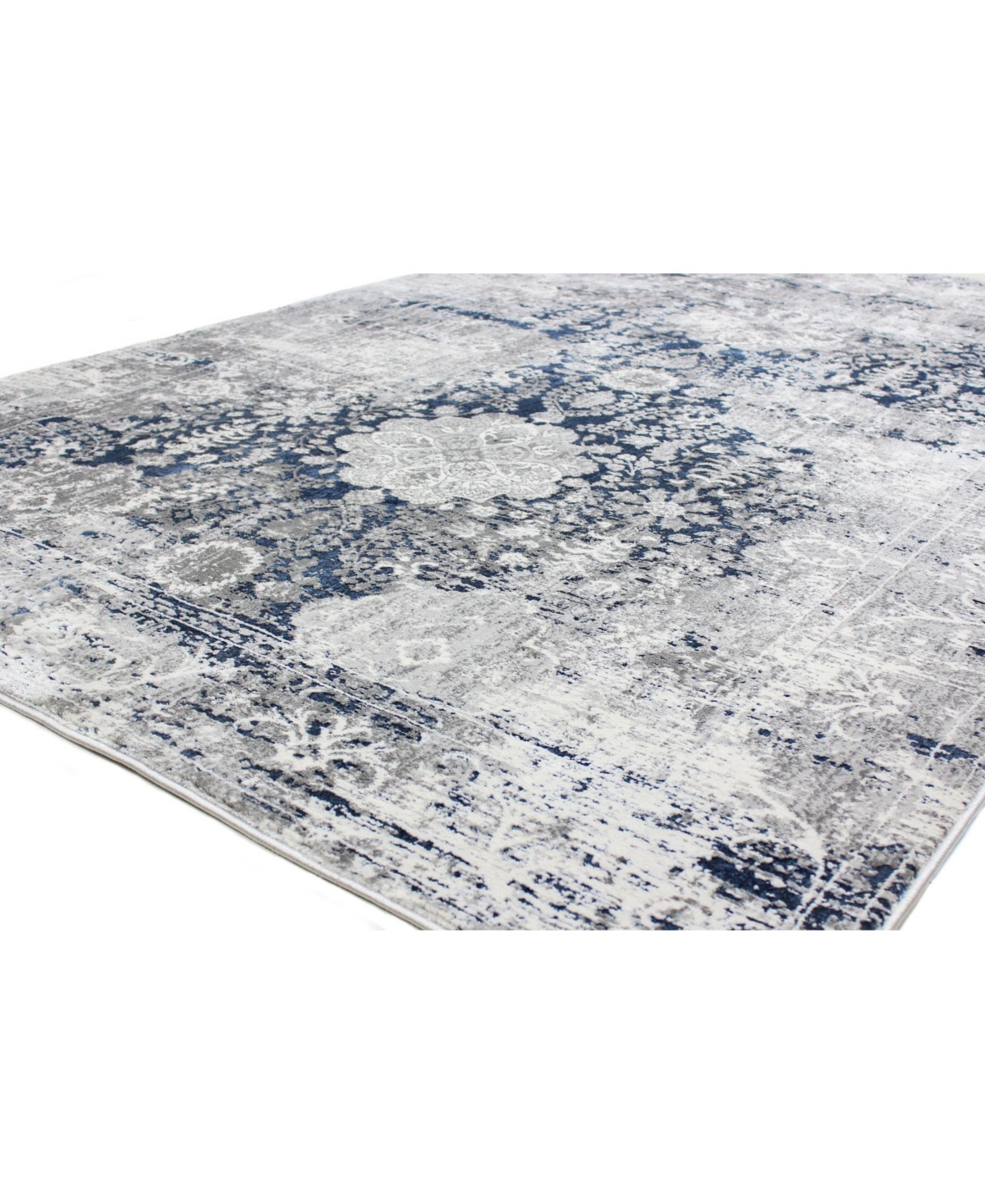 Closeout! Bashian Isle Isl-02 Gray, Blue 7'9" x 9'9" Area Rug