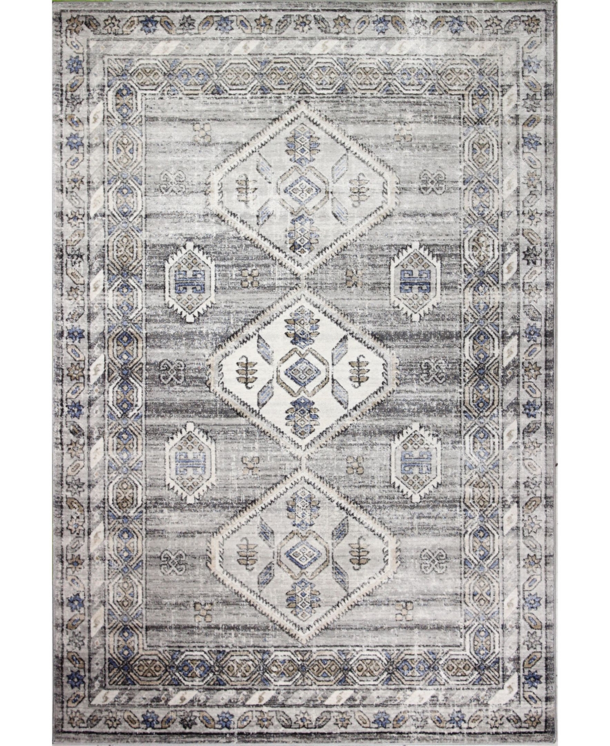 Closeout! Bb Rugs Mesa Mes-02 Silver 8'6in x 11'6in Area Rug - Silver
