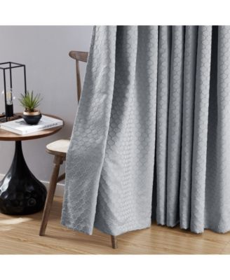 Siena Pattern 100% Complete Blackout Thermal Insulated Double Layer Window Curtain Grommet Panels - Energy Savings & Soundproof, Set of 2