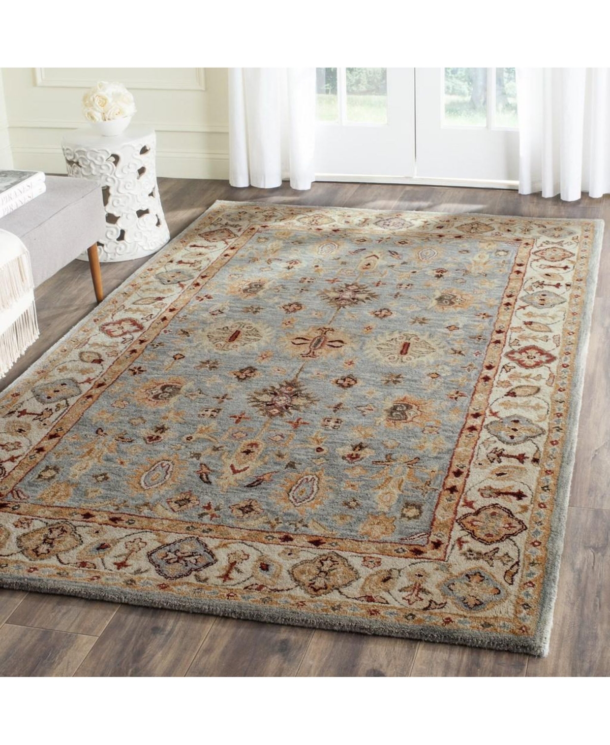 Safavieh Antiquity At847and Ivory Area Rug - Blue