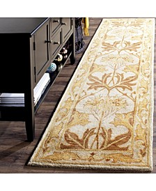 Antiquity At841 Beige and Gold 2'3" x 12' Runner Area Rug