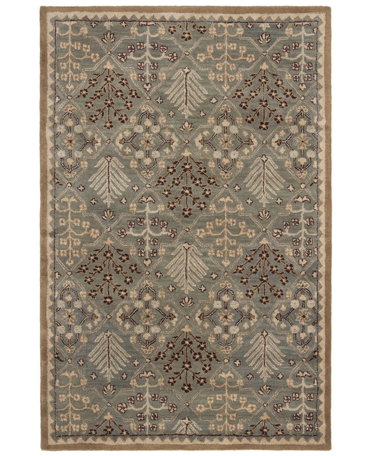 Safavieh Antiquity At613 Mist and Gold 6' x 9' Area Rug - Mist