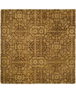 Safavieh Antiquity At411 Gold And Beige 8' X 8' Square Area Rug