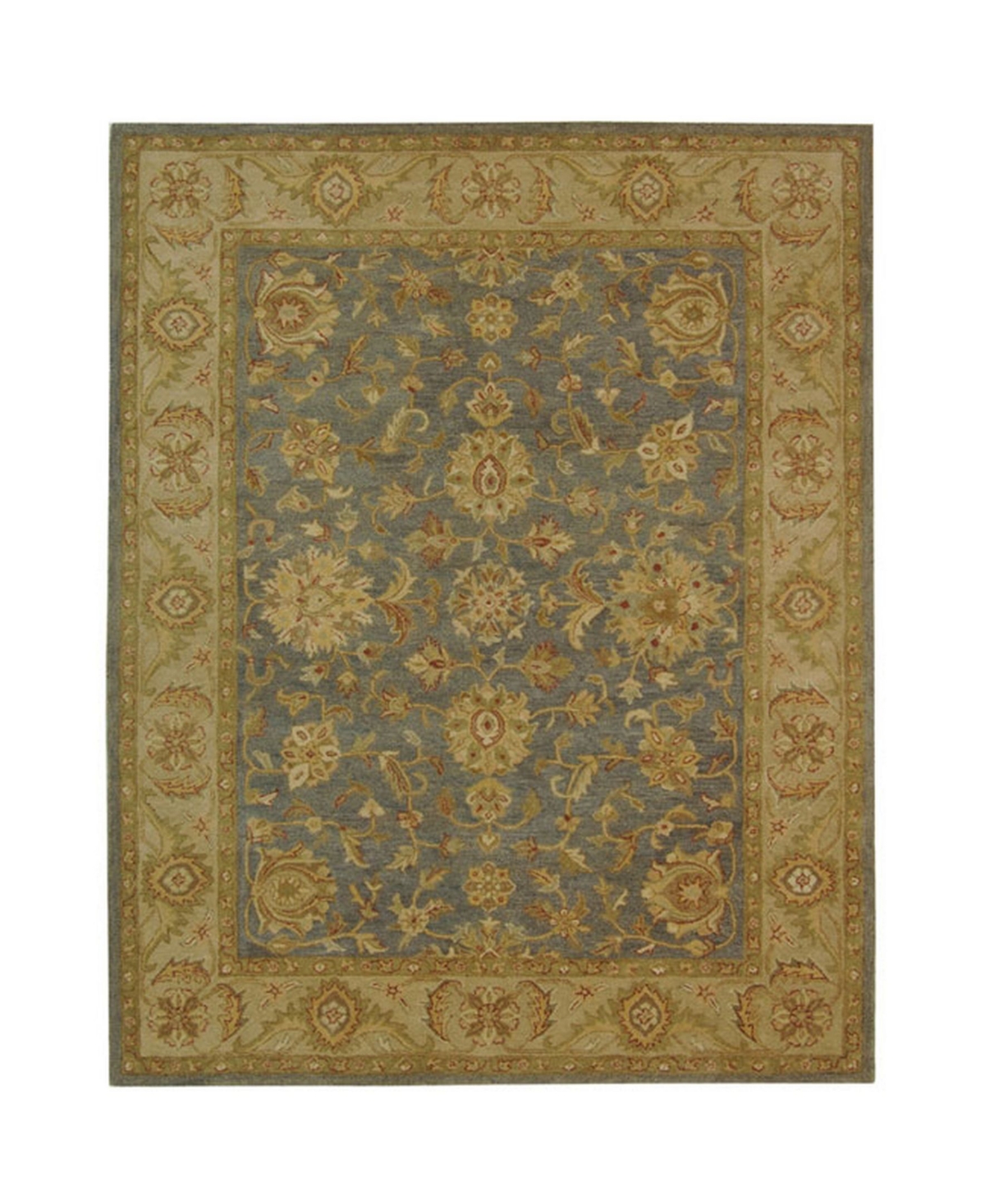 Safavieh Antiquity At312 Blue and Beige 7'6in x 9'6in Area Rug - Blue