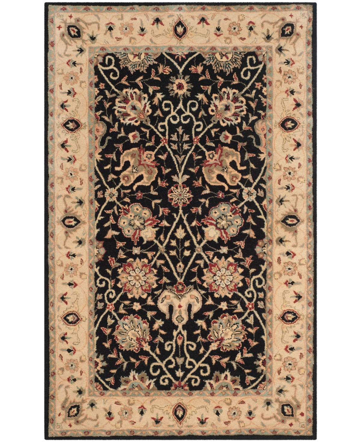 Safavieh Antiquity At21 Black 5' x 8' Area Rug - Black