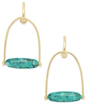 image of Kendra Scott 14k Gold-Plated Stone Statement Earrings