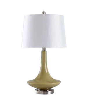 StyleCraft Hardback Fabric Shade Table Lamp
