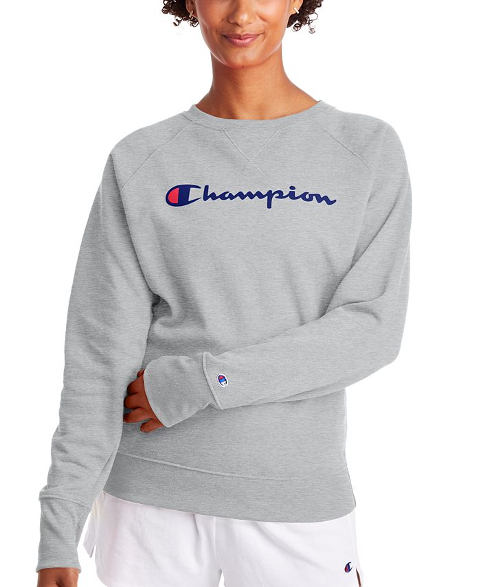 Champion Women's Powerblend Graphic Crewneck Sweatshirt - Macy's