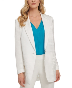 Dkny Satin Boyfriend Blazer