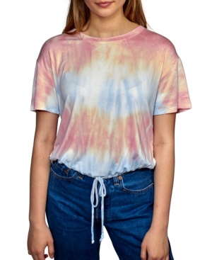 image of Self Esteem Juniors- Tie-Dyed Tie-Hem Top