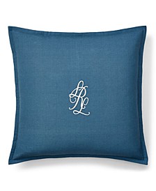 Julianne Monogram Decorative Pillow, 18" x 18"
