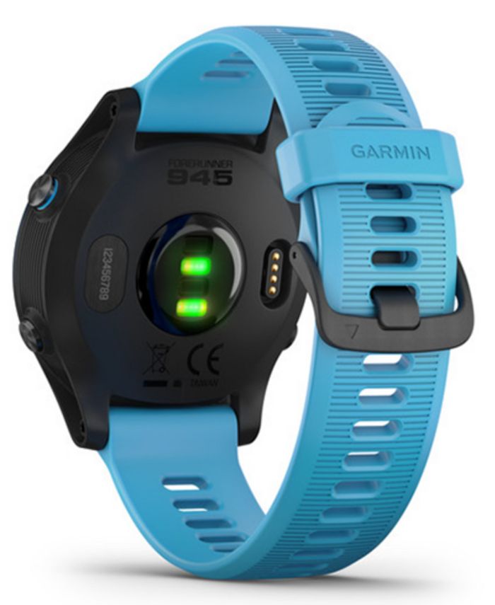 Garmin Unisex Forerunner 945 Blue Silicone Strap Touchscreen Smart Watch 47mm Gift Set & Reviews