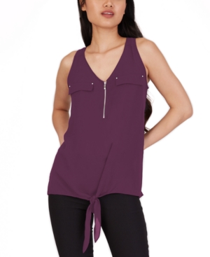 image of Bcx Juniors- Zip-Front Tank Top
